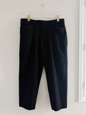 Icebreaker Wool Crop Straight Leg Tech Pants in Black Size XL